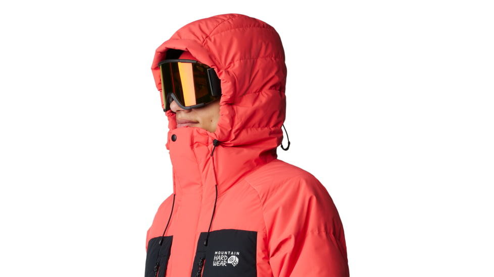 Mountain Hardwear First Tracks Down Jacket - Mens, Solar Pink/Black, Large, 2092001650-L