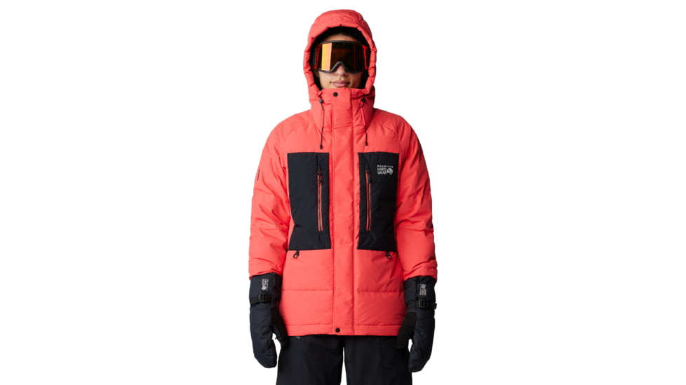 Mountain Hardwear First Tracks Down Jacket - Mens, Solar Pink/Black, Large, 2092001650-L