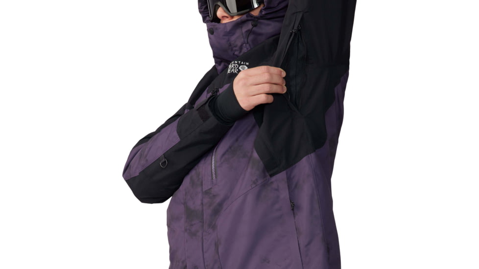 Mountain Hardwear First Tracks Insulated Jacket - Mens, Blurple Ice Dye Print, Small, 2043351598BIDP-S