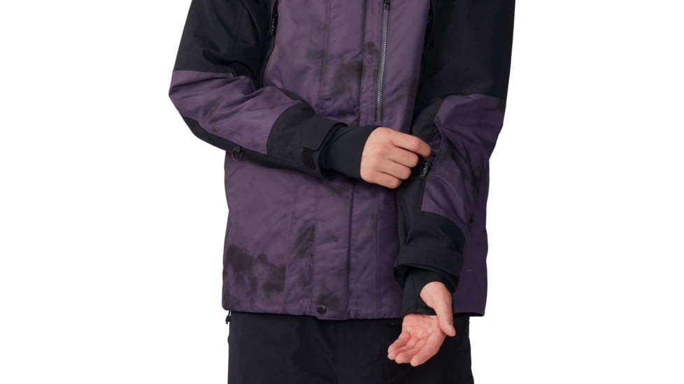 Mountain Hardwear First Tracks Insulated Jacket - Mens, Blurple Ice Dye Print, Small, 2043351598BIDP-S