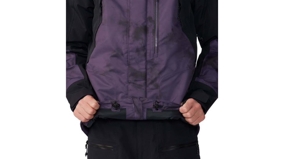 Mountain Hardwear First Tracks Insulated Jacket - Mens, Blurple Ice Dye Print, Small, 2043351598BIDP-S