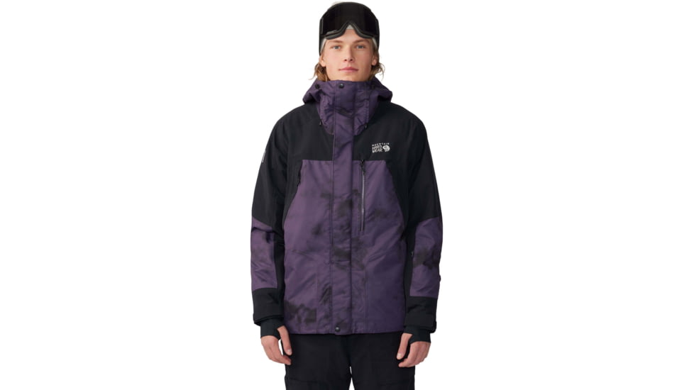 Mountain Hardwear First Tracks Insulated Jacket - Mens, Blurple Ice Dye Print, Small, 2043351598BIDP-S