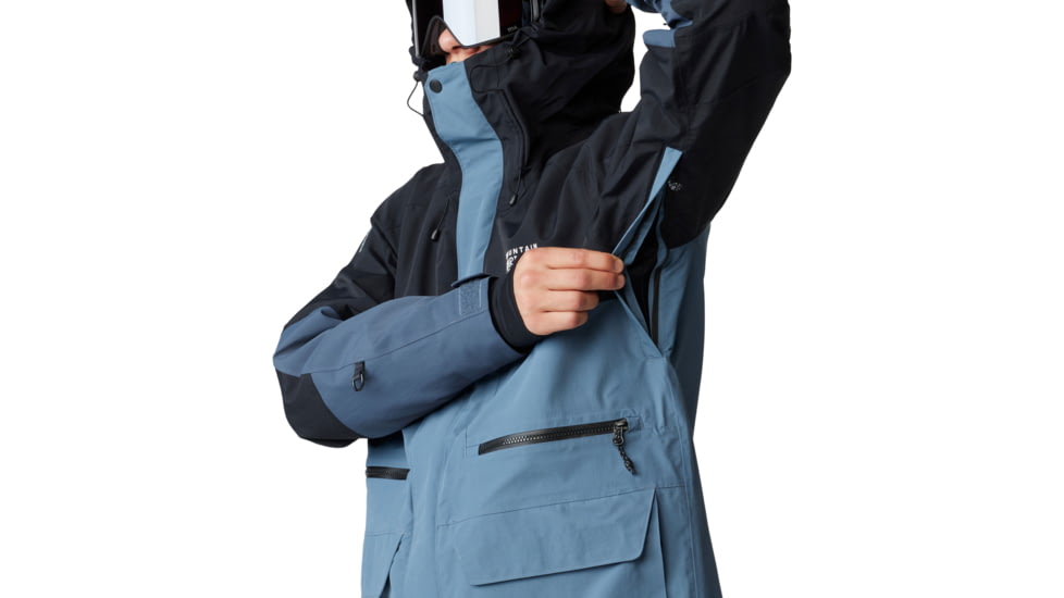 Mountain Hardwear First Tracks Jacket - Mens, Asiatic Blue/Montauk Blue/Black, Large, 2092021444-L