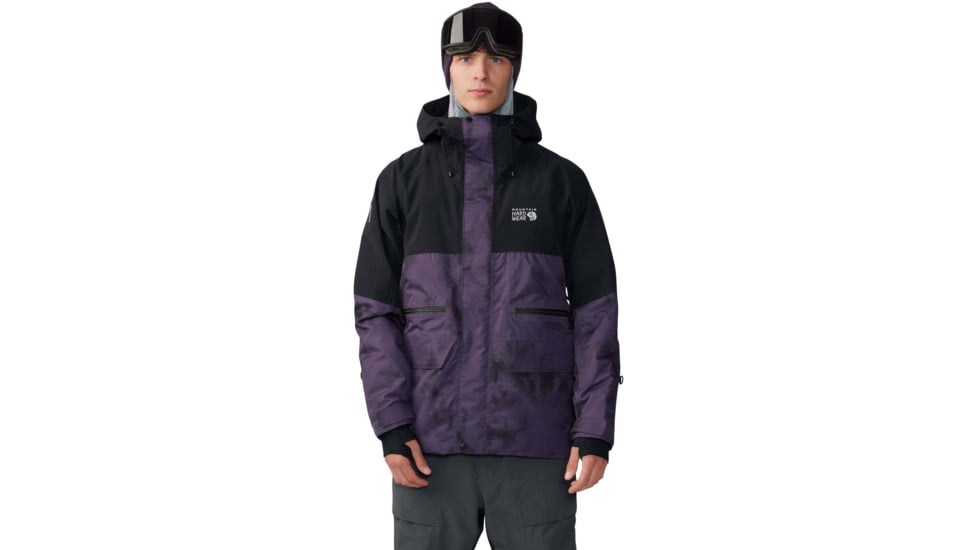 Mountain Hardwear First Tracks Jacket - Mens, Blurple Ice Dye Print, Large, 2043331598BIDP-L