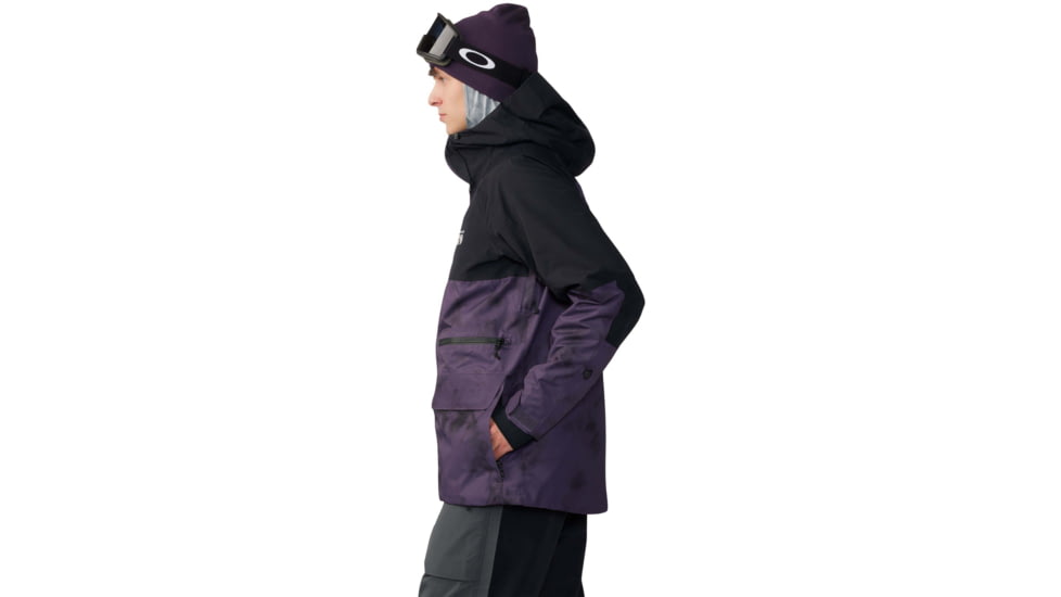 Mountain Hardwear First Tracks Jacket - Mens, Blurple Ice Dye Print, Large, 2043331598BIDP-L