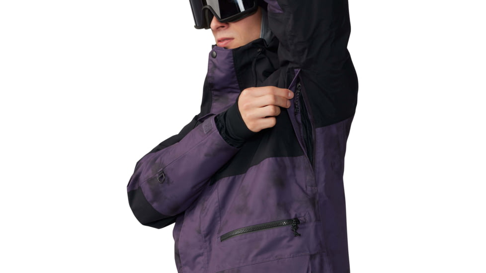 Mountain Hardwear First Tracks Jacket - Mens, Blurple Ice Dye Print, Large, 2043331598BIDP-L