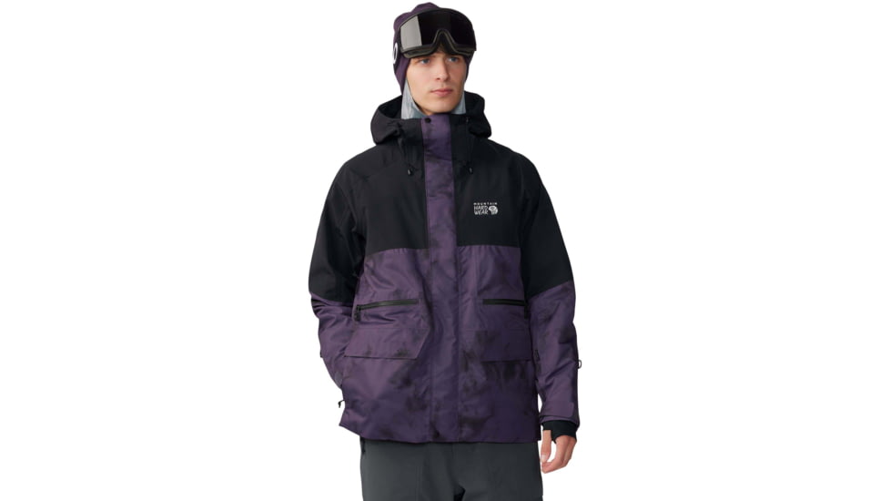 Mountain Hardwear First Tracks Jacket - Mens, Blurple Ice Dye Print, Large, 2043331598BIDP-L