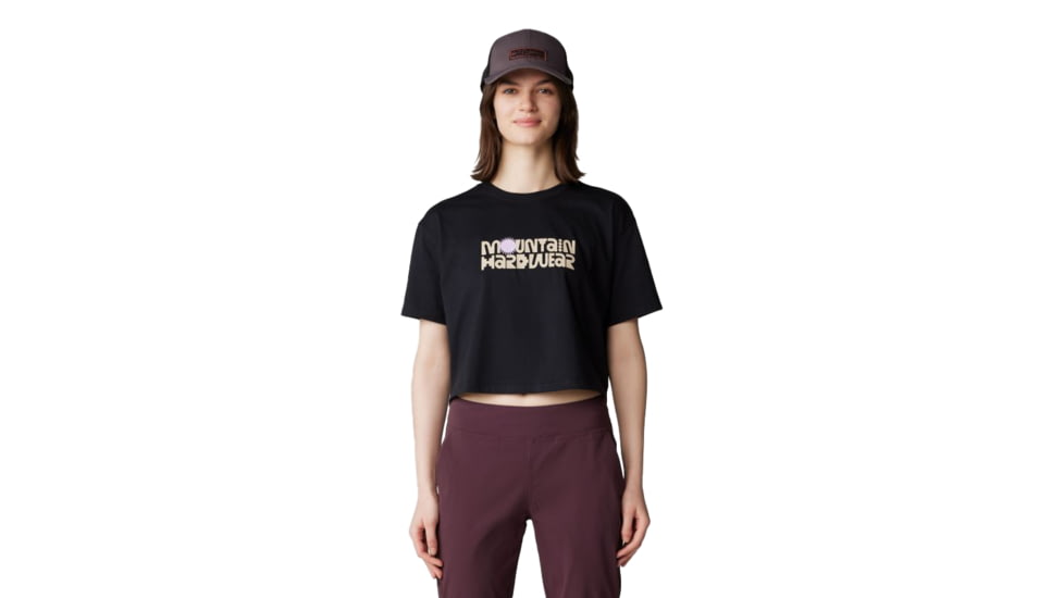 Mountain Hardwear Fossils W Boxy Crop Top - Women's, Black, M, 2149631-010-M