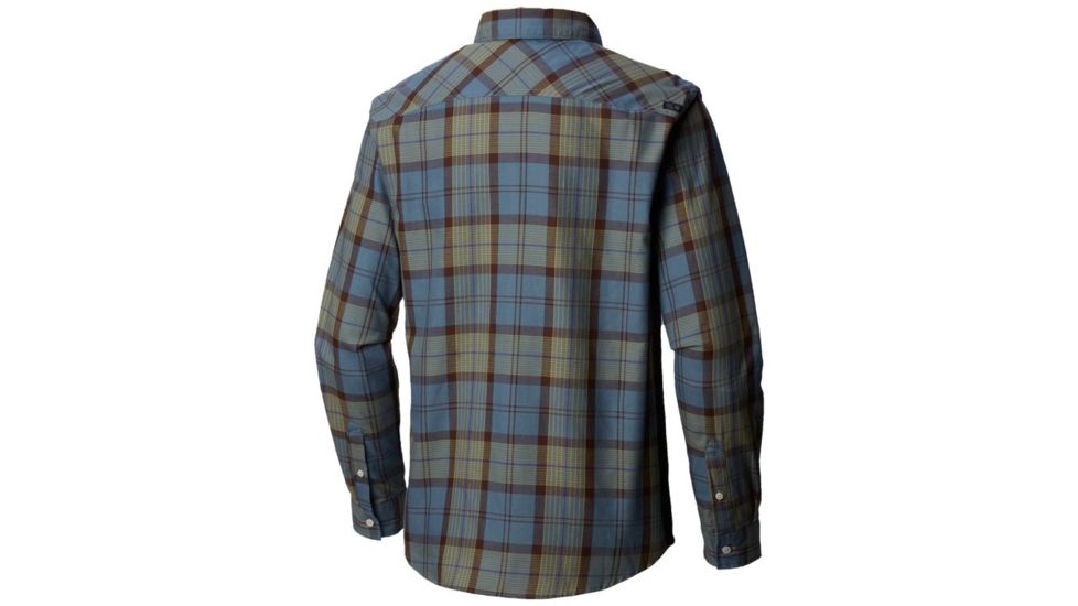 Mountain Hardwear Franklin Long Sleeve Shirt Everyday Flannel - Mens, Machine Blue, Medium, 1617431469-M