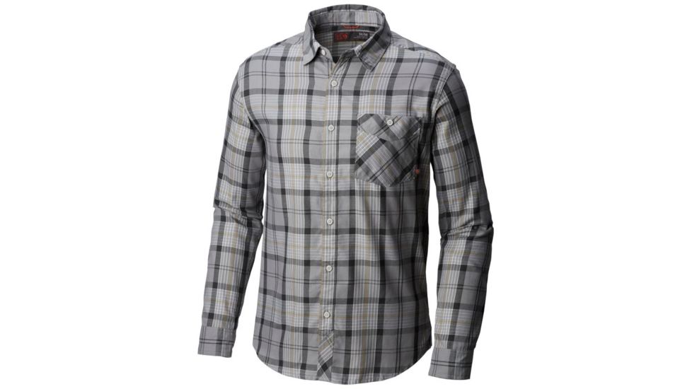 Mountain Hardwear Franklin Long Sleeve Shirt - Mens, Manta Grey, Large, 1617431073-L