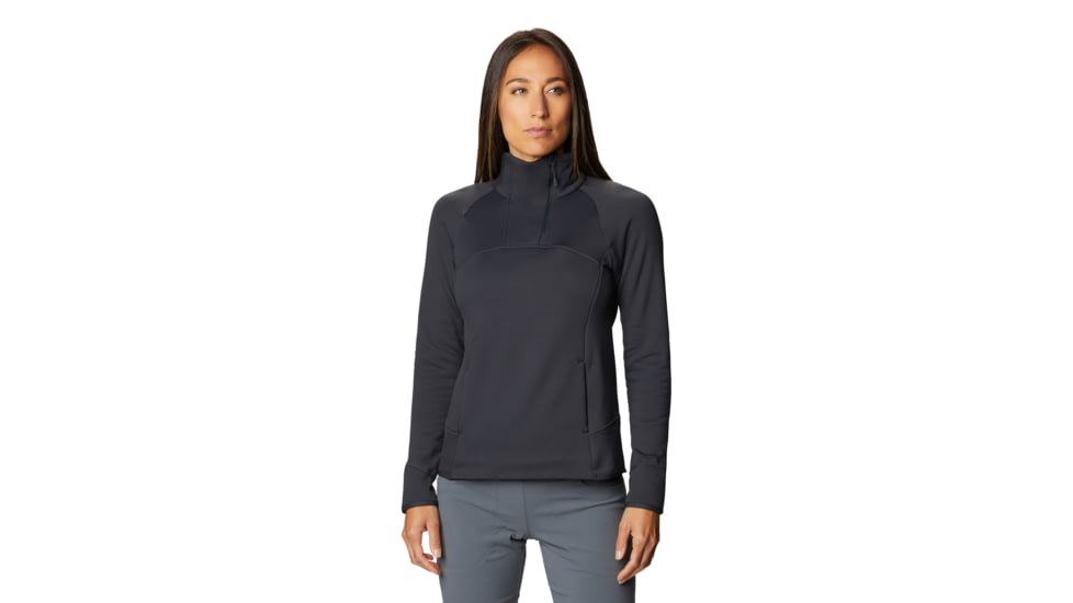 Mountain Hardwear Frostzone 1/4 Zip - Women's, Dark Storm, Medium, OL8059004-M