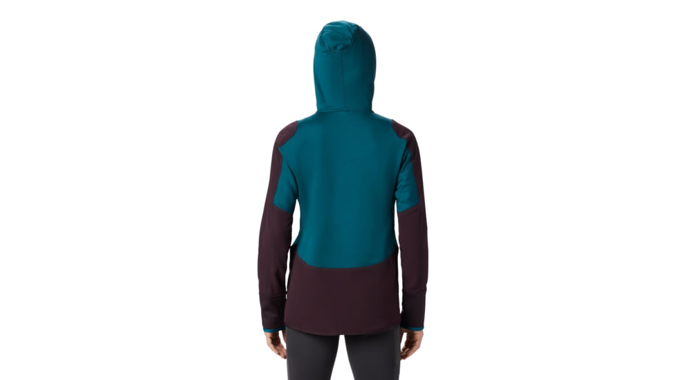 Mountain Hardwear Frostzone Hybrid 1/2 Zip Hoody - Women's, Large, Dive, OL8023468-L