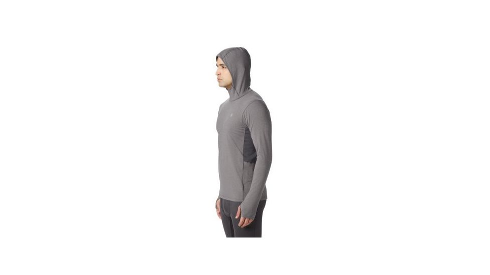 Mountain Hardwear Ghee Hoody - Mens, Heather Shark, Medium, 1851031015-M