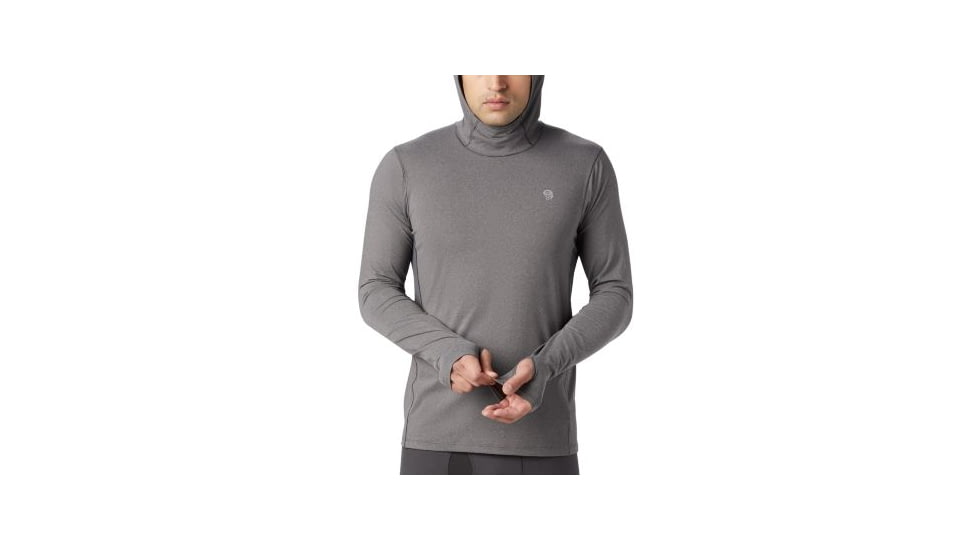 Mountain Hardwear Ghee Hoody - Mens, Heather Shark, Medium, 1851031015-M