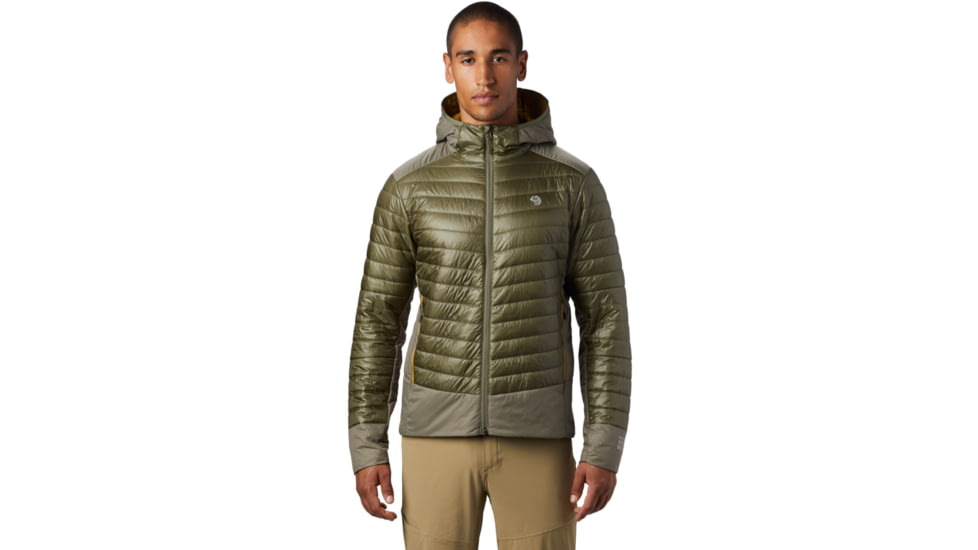 Mountain Hardwear Ghost Shadow Hoody - Mens, Light Army, Extra Large, 1879821333-XL