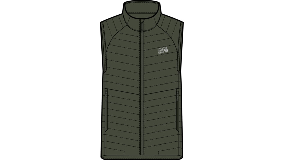 Mountain Hardwear Ghost Whisperer/2 Vest - Mens, Surplus Green, Large, 1898921347-L