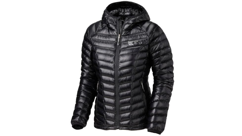 Mountain Hardwear Ghost Whisperer Down Hooded Jacket Clearance - Women's-Black-X-Small