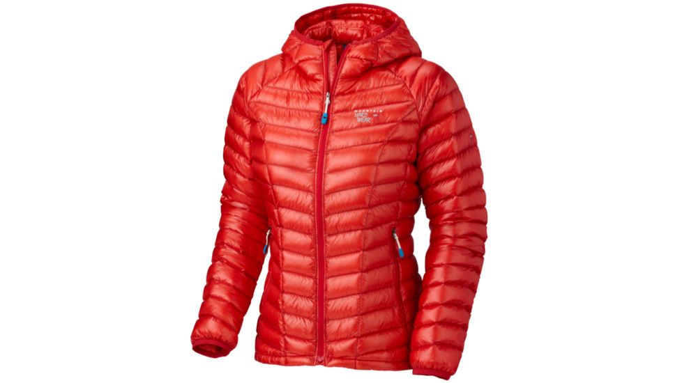 Mountain Hardwear Ghost Whisperer Down Hooded Jacket Clearance - Women's-Poppy-X-Small