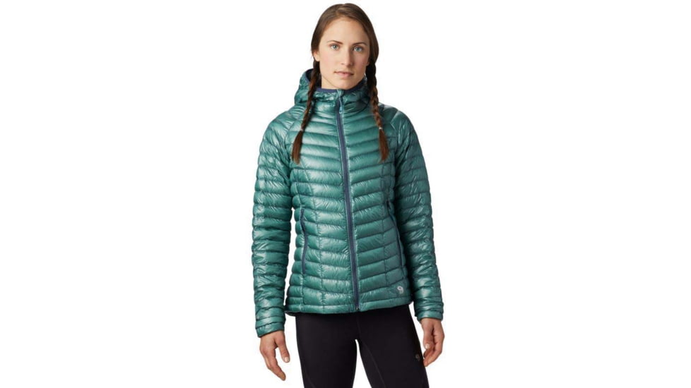 Mountain Hardwear Ghost Whisperer Hooded Down Jacket, Lakeshore Blue, XL, 1560931328-XL