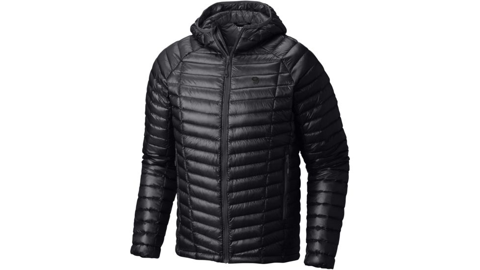 Mountain Hardwear Ghost Whisperer Hooded Down Jacket - Men's, Black, Large, 415492