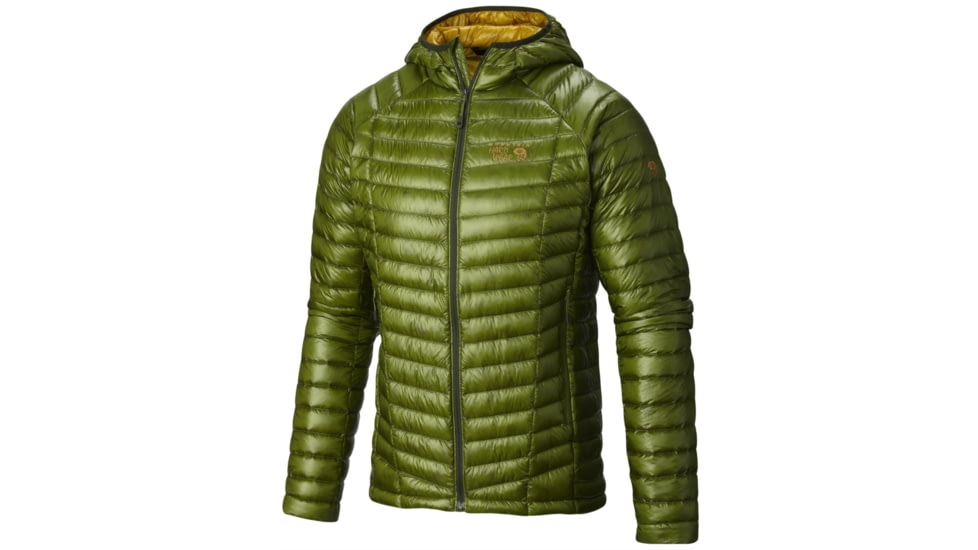 Mountain Hardwear Ghost Whisperer Hooded Down Jacket - Men's, Amphibian/Inca Gold, Medium, 239553