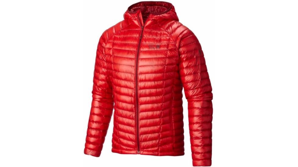 Mountain Hardwear Ghost Whisperer Hooded Down Jacket - Men's, Cherrybomb, XX-Large, 296115