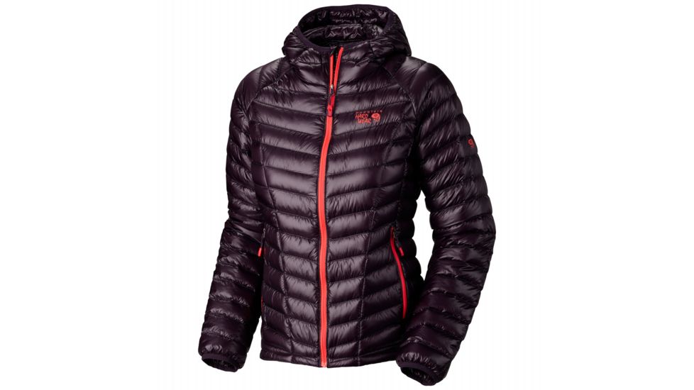 Mountain Hardwear Ghost Whisperer Hooded Down Jacket - Women's-Dark Plum-X-Small