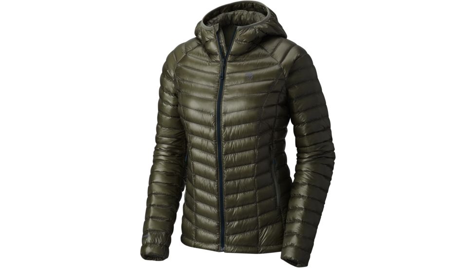 Mountain Hardwear Ghost Whisperer Hooded Down Jacket - Women's-Green Fade-Large