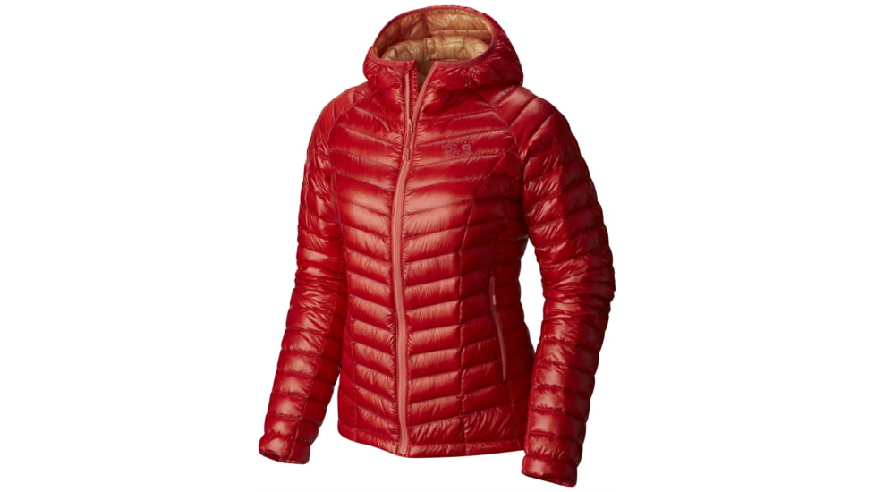 Mountain Hardwear Ghost Whisperer Hooded Down Jacket - Women's-Scarlet Red-Medium