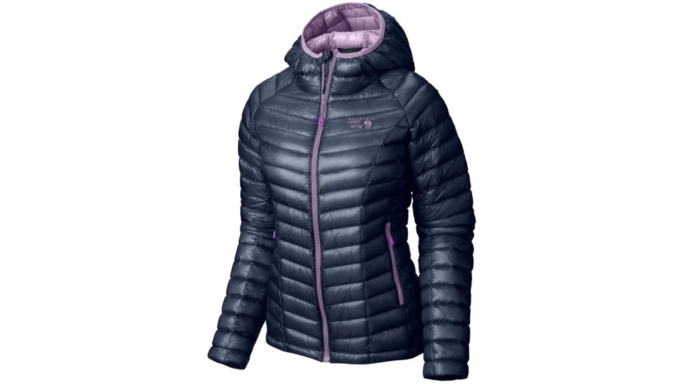 Mountain Hardwear Ghost Whisperer Hooded Jacket - Women's-Zinc/Phantom Purple-Small