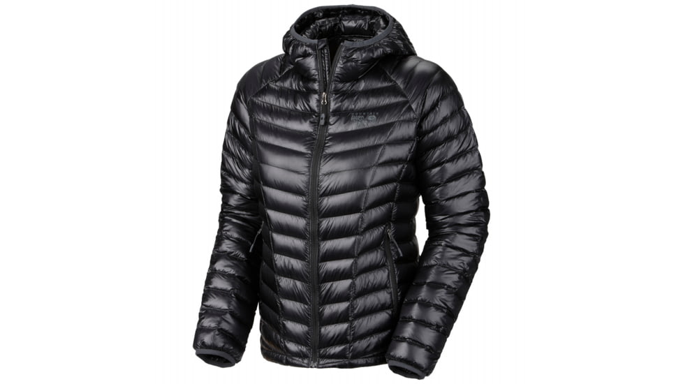 Mountain Hardwear Ghost Whisperer Hooded Down Jacket - Womens-Black-X-Small