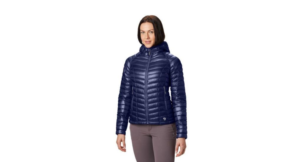 Mountain Hardwear Ghost Whisperer Hooded Down Jacket - Womens, Dark Illusion, Large, 1560931568-L