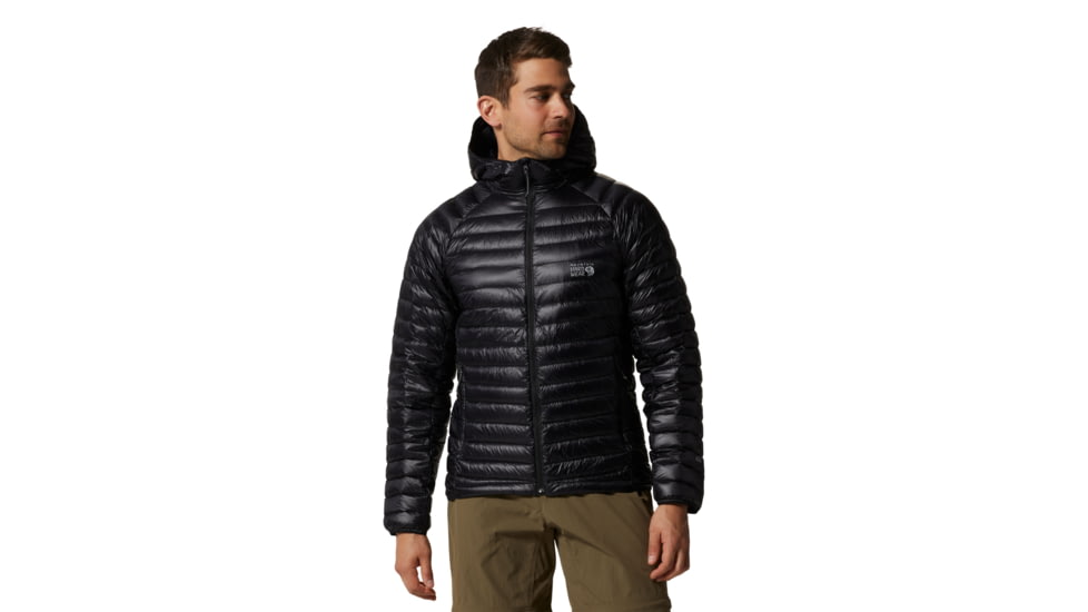 Mountain Hardwear Ghost Whisperer UL Hoody - Men's, Black, Extra Large, 1898881010-Black-XL