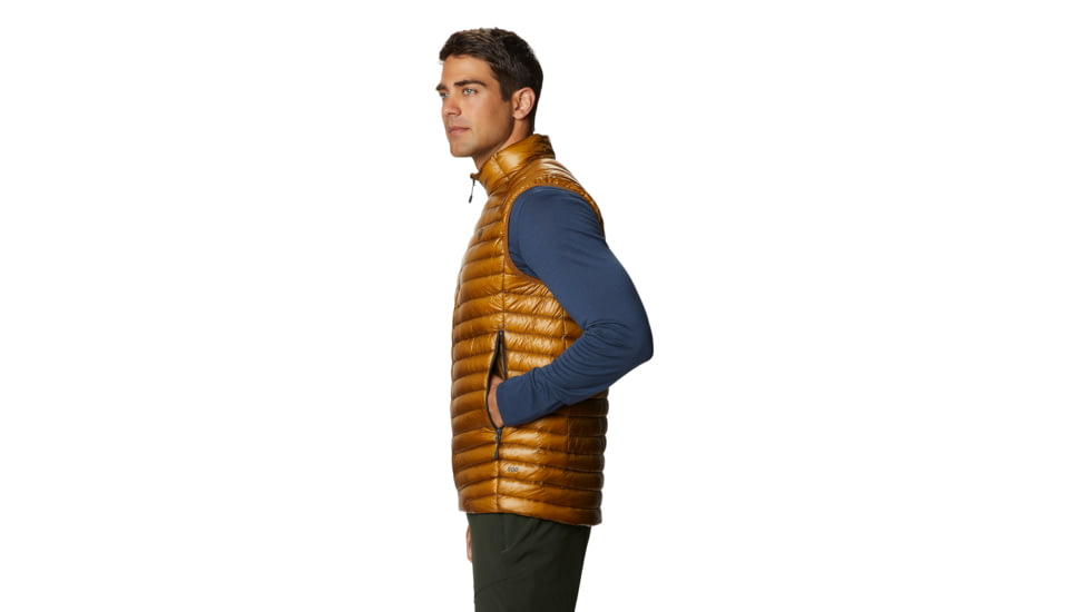 Mountain Hardwear Ghost Whisperer2 M Vest - Men's, Golden Brown, Large, OM8857233-L