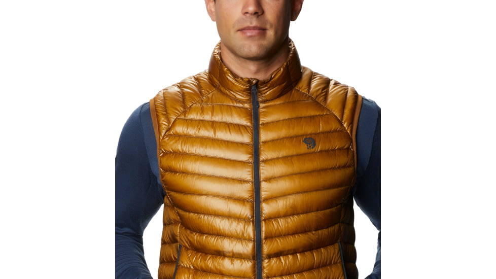 Mountain Hardwear Ghost Whisperer2 M Vest - Men's, Golden Brown, Large, OM8857233-L