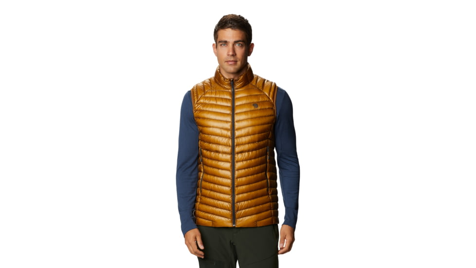 Mountain Hardwear Ghost Whisperer2 M Vest - Men's, Golden Brown, Large, OM8857233-L