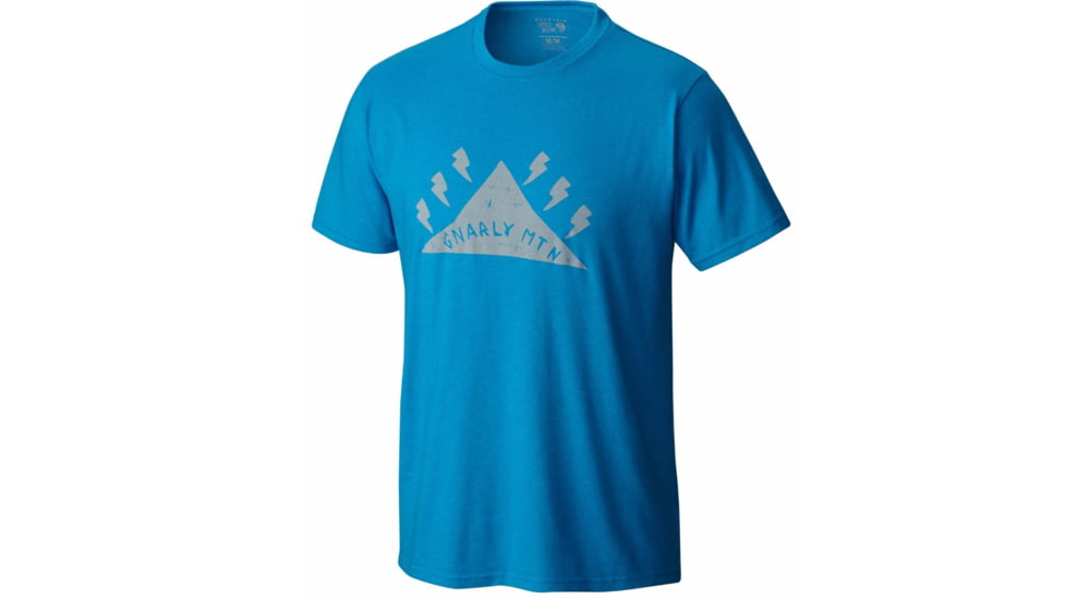Mountain Hardwear Gnar Mountain Short Sleeve T - Men's-Heather Dark Compass-XX-Large