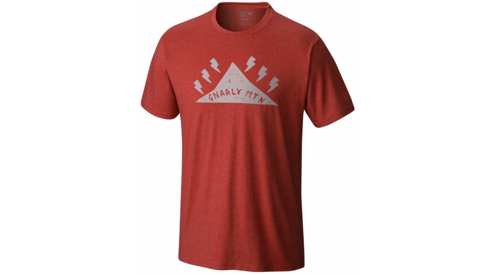 Mountain Hardwear Gnar Mountain Short Sleeve T - Men's-Heather Dark Fire-Small