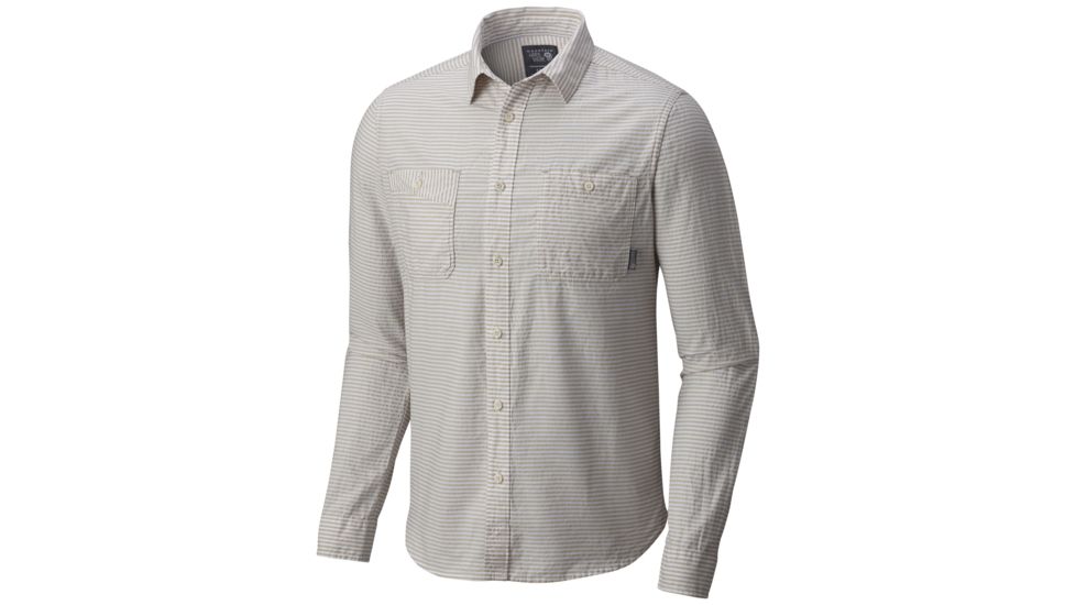 Mountain Hardwear Great Basin Long Sleeve Shirt - Men's-Fossil-Small
