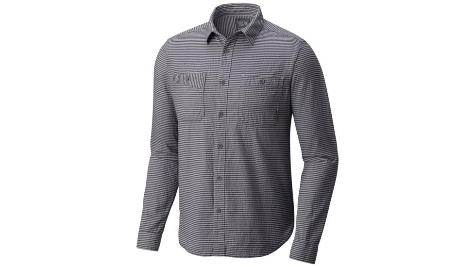 Mountain Hardwear Great Basin Long Sleeve Shirt - Men's-Shark-Small