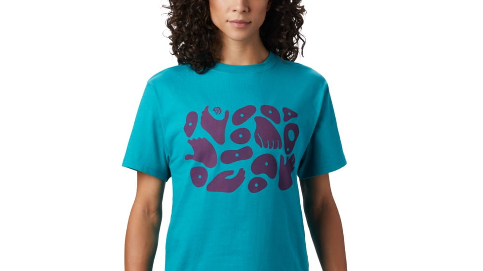 Mountain Hardwear Hand/Hold Short Sleeve Shirt - Womens, Vivid Teal, Large, 1882371345-Vivid Teal-L