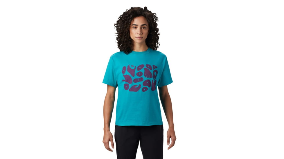 Mountain Hardwear Hand/Hold Short Sleeve Shirt - Womens, Vivid Teal, Large, 1882371345-Vivid Teal-L