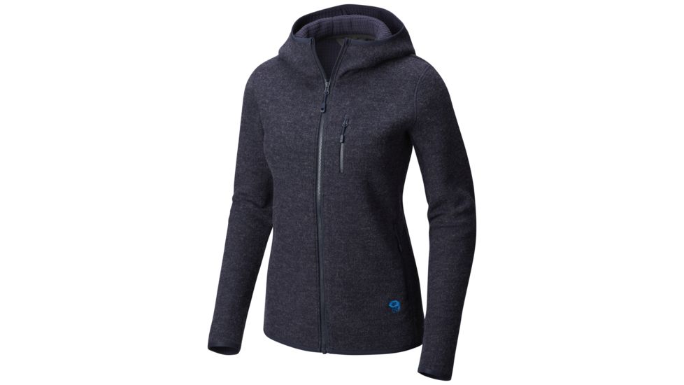 Mountain Hardwear Hatcher Full Zip Hoody - Womens, Dark Zinc, Large, 1825531406-L