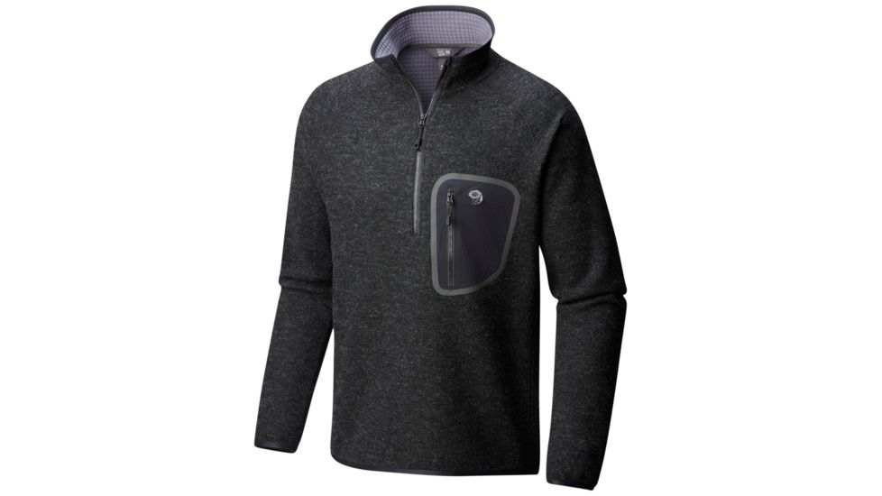 Mountain Hardwear Hatcher Half Zip Pullover, Black, XXL, 1824661010-XXL