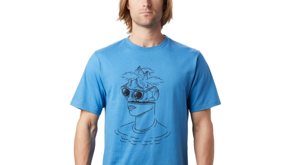 Mountain Hardwear Head in the Cloud Short Sleeve Shirt - Mens, Deep Lake, Extra Large, 1881481451-Deep Lake-XL