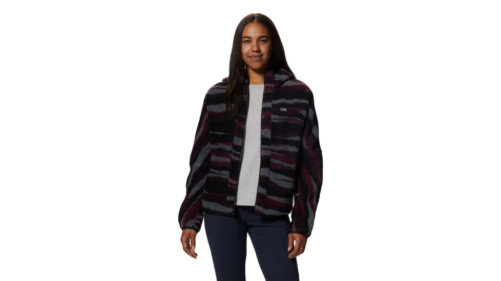 Mountain Hardwear HiCamp Fleece Full Zip Hoody - Womens, Cocoa Red Lands, Small, 2002601604-CS
