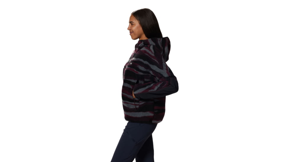 Mountain Hardwear HiCamp Fleece Full Zip Hoody - Womens, Cocoa Red Lands, Small, 2002601604-CS