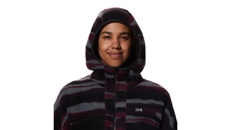 Mountain Hardwear HiCamp Fleece Full Zip Hoody - Womens, Cocoa Red Lands, Small, 2002601604-CS