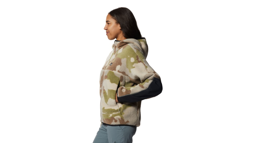 Mountain Hardwear HiCamp Fleece Full Zip Hoody - Womens, Wild Oyster Pin, Small, 2002601285-WS