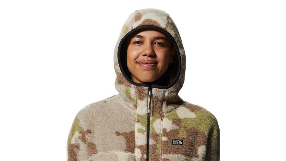 Mountain Hardwear HiCamp Fleece Full Zip Hoody - Womens, Wild Oyster Pin, Small, 2002601285-WS